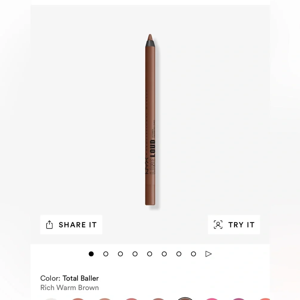 NYX; “line loud vegan king wear lip liner” in total baller